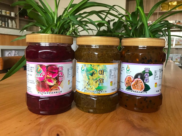 玫瑰花花茶、桂花花茶、百香果花茶