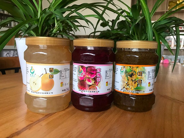 雪梨花茶、玫瑰花花茶、桂花花茶